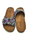 PIENN 20050 001 SİYAH ÇAKIL TAŞI RENKLİ comfort casual anatomik terlik