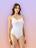evivaSecret 3 Adet İp Askılı Kadın Çıtçıtlı Body Zıbın Siyah Ten Beyaz - 6001-SBT