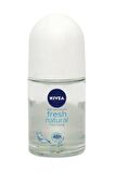 Nivea Fresh Natural Antiperspirant Ter Önleyici Leke Yapmayan Kadın Roll-On Deodorant 25 ml