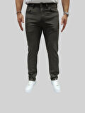 Erkek Enjoy Regular Fit Ligralı Koyu Gri Kot Pantolon