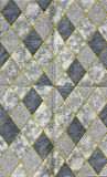 70x70cm 1 Adet Yapışkanlı 3D Modern Baklava Gold Desenli Salon Mutfak Duvar Kağıdı Paneli NW157