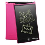 Volkano Doodle Writing Tablet Lcd 8.5 Inç Dijital Kalemli Çizim Yazı Tahtası Grafik Not Yazma Eğitim Tableti Pembe VK-850-PK