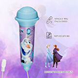 Disney Frozen Karlar Ülkesi Mini Karaoke Mikrofon Seti Işıklı Kemer Kancalı Lisanslı Mikrofonlu DY-3650-Fz