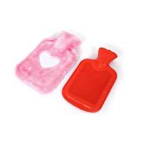 SICAK SU TORBASI PELUŞ KALPLİ PEMBE 26x17x2cm 1 Litre