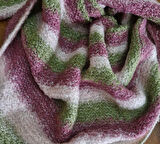 El Yapımı Üçgen El Örgüsü Şal, Tasarım Örgü Şal, Hediyelik, Mor Yeşil, Pembe,  Moli Tasarım,