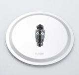 T-MAY Banyo Sardes Oval İnce Tepe Duş Seti Başlığı 30x30 Paslanmaz Metal
