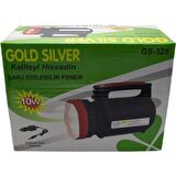 Gold Silver GS-325 10W Ev ve Araç Şarjlı El Feneri