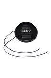 Sony Lensler Için 49mm Bağcıklı Snap On Lens Kapağı, Objektif Kapağı