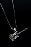 Erkek Gümüş Kolye - Gitar Erkek Gümüş Kolye Zincir