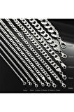 5,5mm Gurmet Model 925 Ayar Gümüş Erkek Kadın  Kolye Zincir 2472532776430