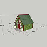 MANDU Ahşap Çocuk Oyun Evi (Playhouse) Hollanda