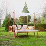 MANDU” Exclusive Ahşap Bahçe Yatağı (daybed)