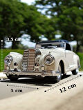 Nostaljik Klasik Metal Çek Bırak Araba Beyaz Kapılar Açılır ( 1/36 Ölçek ) Mod:2