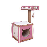Patihomes  Katlı Kedi Evi ve Kedi Tırmalama Oyun Evi