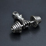 Halter - Dambıl Kolye Ucu - Antik Gümüş Kaplama - Kod:163