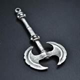 Balta Kolye Ucu - Antik Gümüş Kaplama - Kod:193