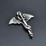 Ejderha Kılıç Kolye Ucu - Antik Gümüş Kaplama - Kod:172