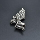 Kanatlı Melek - Peri Kolye Ucu - Antik Gümüş Kaplama - Kod:179