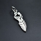 Sarılan Sevgili - Söz Kolye Ucu - Antik Gümüş Kaplama - Kod:8