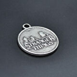 Stranger Things  Kolye Ucu - Antik Gümüş Kaplama - Kod:125