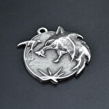 Witcher 3 Madalyon Kolye Ucu - Antik Gümüş Kaplama - Kod:35