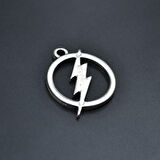Şimşek - The Flash Kolye Ucu - Antik Gümüş Kaplama - Kod:87