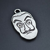 La Casa De Papel - Salvador Dali Kolye Ucu - Antik Gümüş Kaplama - Kod:41