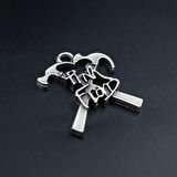 Pink Floyd Kolye Ucu - Antik Gümüş Kaplama - Kod:292