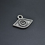 Minimal Göz Kolye Ucu - Antik Gümüş Kaplama - Kod:116