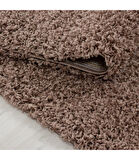 Yüksek Tüylü 30 mm Hav Yüksekliğinde Düz Mokka Açık Kahverengi renkli Shaggy Halı