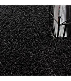 Yüksek Tüylü 30 mm Hav Yüksekliğinde Düz Kahverengi Antrasit Shaggy Halı