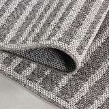 Dış Mekan Bahçe Balkon Teras Halısı İskandinav desen Gri Renkli