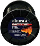 Okuma Carp 1200 mt 25,00 lb 11,36 kg 0,40 mm Camou Misina