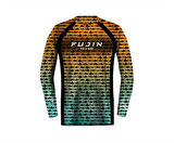 Fujin Performance T-Shirt Aqua Orange Fish