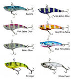 Savage gear 3D VIB Blade 3,5 cm 4gr Sahte Balık Purple Zebra Glow