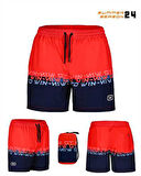 Fujin Pro Angler Short Mayo Scarlet Dark Navy Large (L)