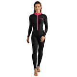 Cressi Skin Lady Tek Parça Dalış Elbisesi BLACK - PINK-1MM - XS