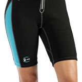 Cressi Lido Lady Shorty Dalış Elbisesi BLACK - AQUAMARINE-2MM - XL