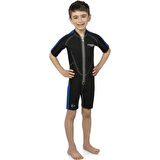 Cressi Lido Junior Shorty Dalış Elbisesi BLACK / BLUE-2MM - L (12/13 YAŞ)