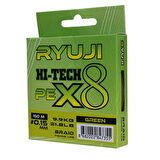 Ryuji Hi-Tech X8 150m 0.08mm Green İp Misina Standart-0.21