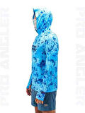 Fujin Pro Angler S24 Buff&Hoodie Blue Fish XLarge (XL)