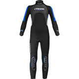 Cressi Morea Wetsuit Junior Dalış Elbisesi BLACK/BLUE-3MM-13/14 YAŞ