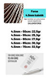 Erkek Gümüş Kolye - 4.5mm Forse Model 925 Ayar Erkek Gümüş Kolye Zincir Gklgmsforse