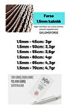 Erkek Gümüş Kolye - 1.5mm Forse Model 925 Ayar Erkek Gümüş Kolye Zincir Gklgmsforse