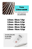 Erkek Gümüş Kolye - 2.5mm Forse Model 925 Ayar Erkek Gümüş Kolye Zincir Gklgmsforse