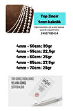 Erkek Gümüş Kolye - 4mm Top Zincir Model 925 Ayar Gümüş Erkek Kolye Zincir 24007980414