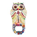 Küba Temalı Baykuş Magnet Kapak Açacak