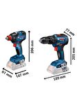 Bosch GDX 18V-200 + GSR 18V-50+ 2 x GBA 18V 4.0Ah + GAL 18V-40 L-Boxx - 06019J2220