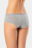 Türen Kadın Likralı 2'li Pamuklu Hipster Külot 918/Siyah-Gri