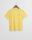 GANT Erkek Sarı Regular Fit Bisiklet Yaka T-Shirt